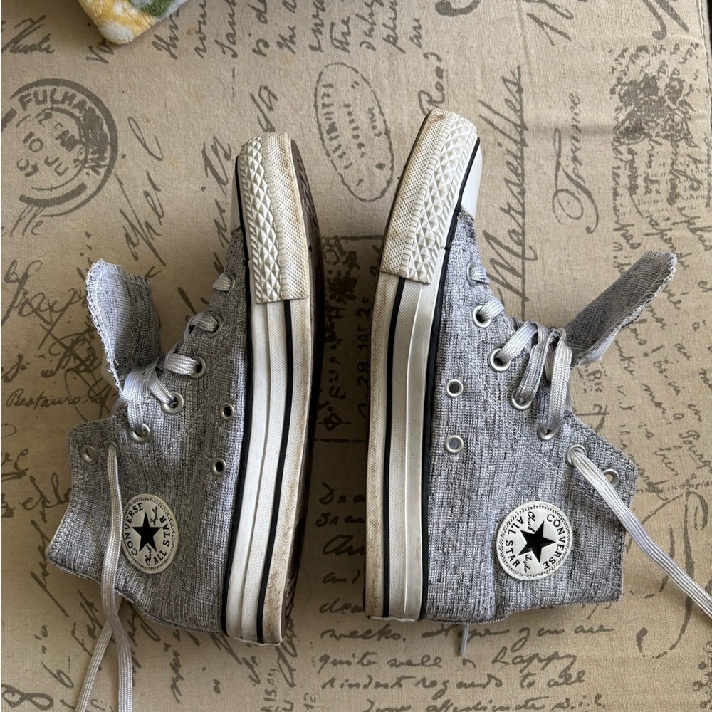 Converse Kids Textured Gray High-Tops